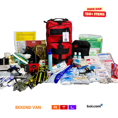 Compleet 72-uur noodpakket voor noodsituaties-oorlog-ramen-stroomuitval